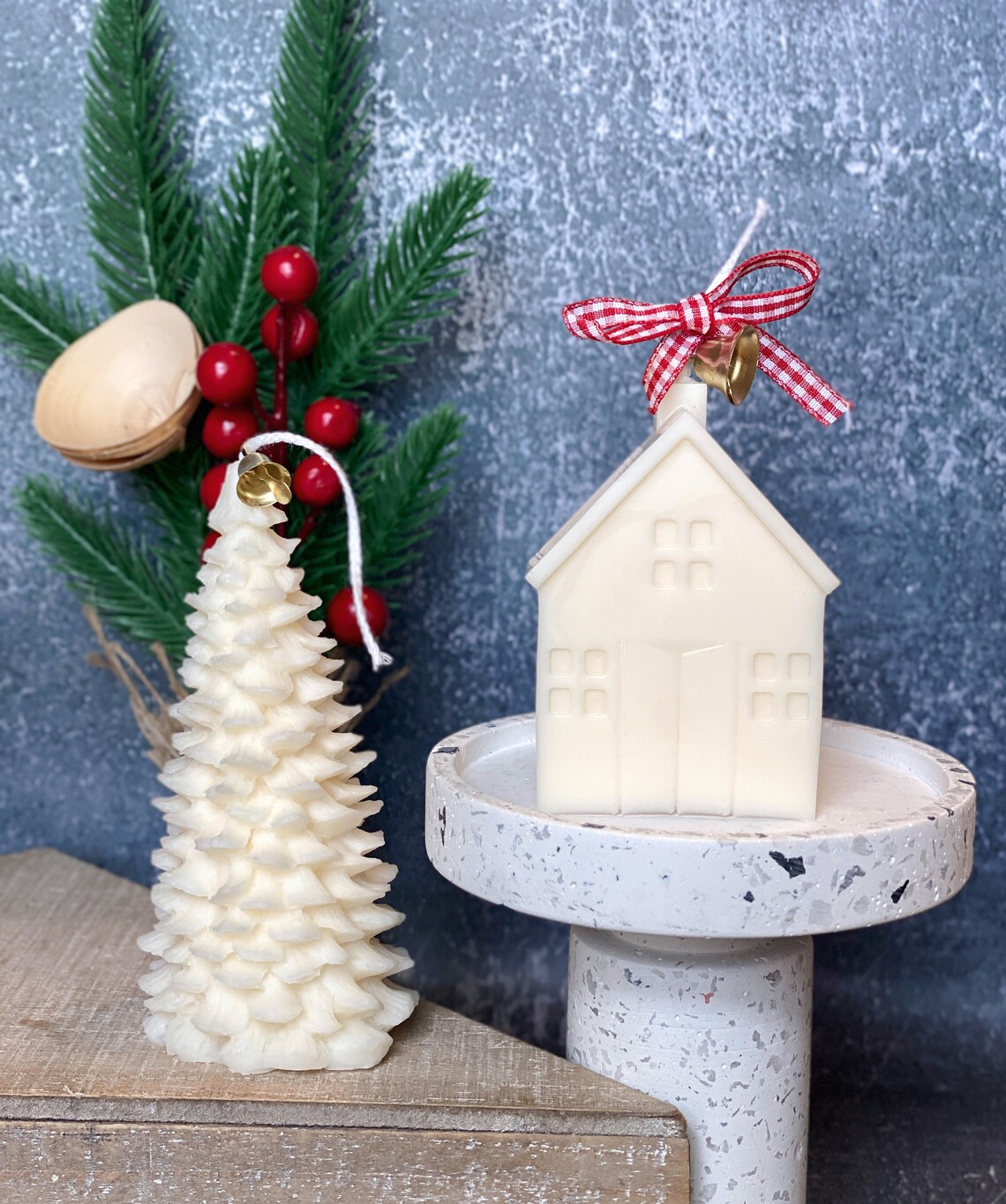 Christmas Cottages Ceramic Toy Store Candle Maker Store Petersons Grocery Handpainted Heavy outlet