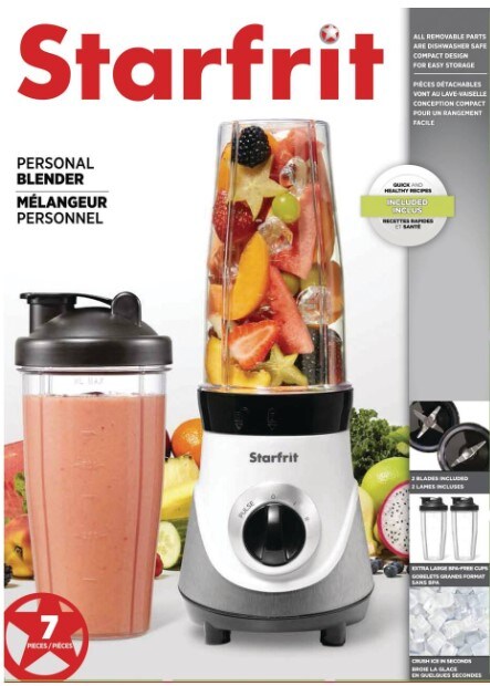 Personal Blender, w/Two Cups, Two Blades