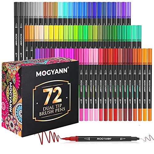 Moygann 120 Gel Pen Set, Unique Colors Art Markers Pens for Adult Colo –  Mogyann