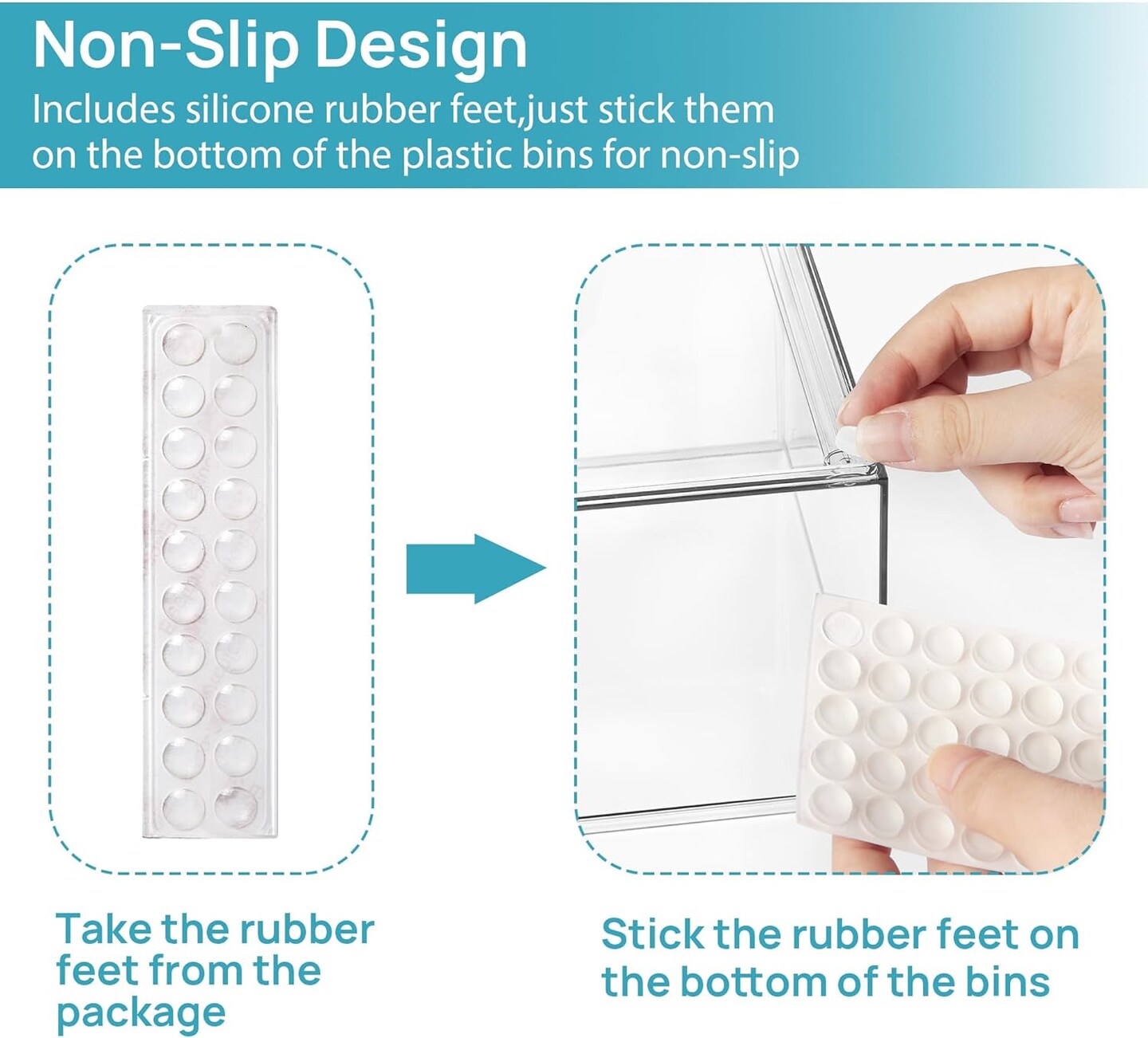 4 Pack Stackable Makeup Organizer Storage Drawers, Acrylic Bathroom Organizers,Clear Plastic Storage Bins For Vanity, Undersink, Kitchen Cabinets, Pantry, Home Organization and Storage