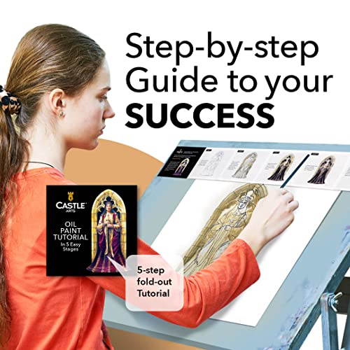 24 x 12ml Oil Paint Set | Great Value Set for Adult Artists, Beginners and Advanced | Vibrant Variety of Smooth-to-use Colors | In Impressive Presentation Box With Tutorial