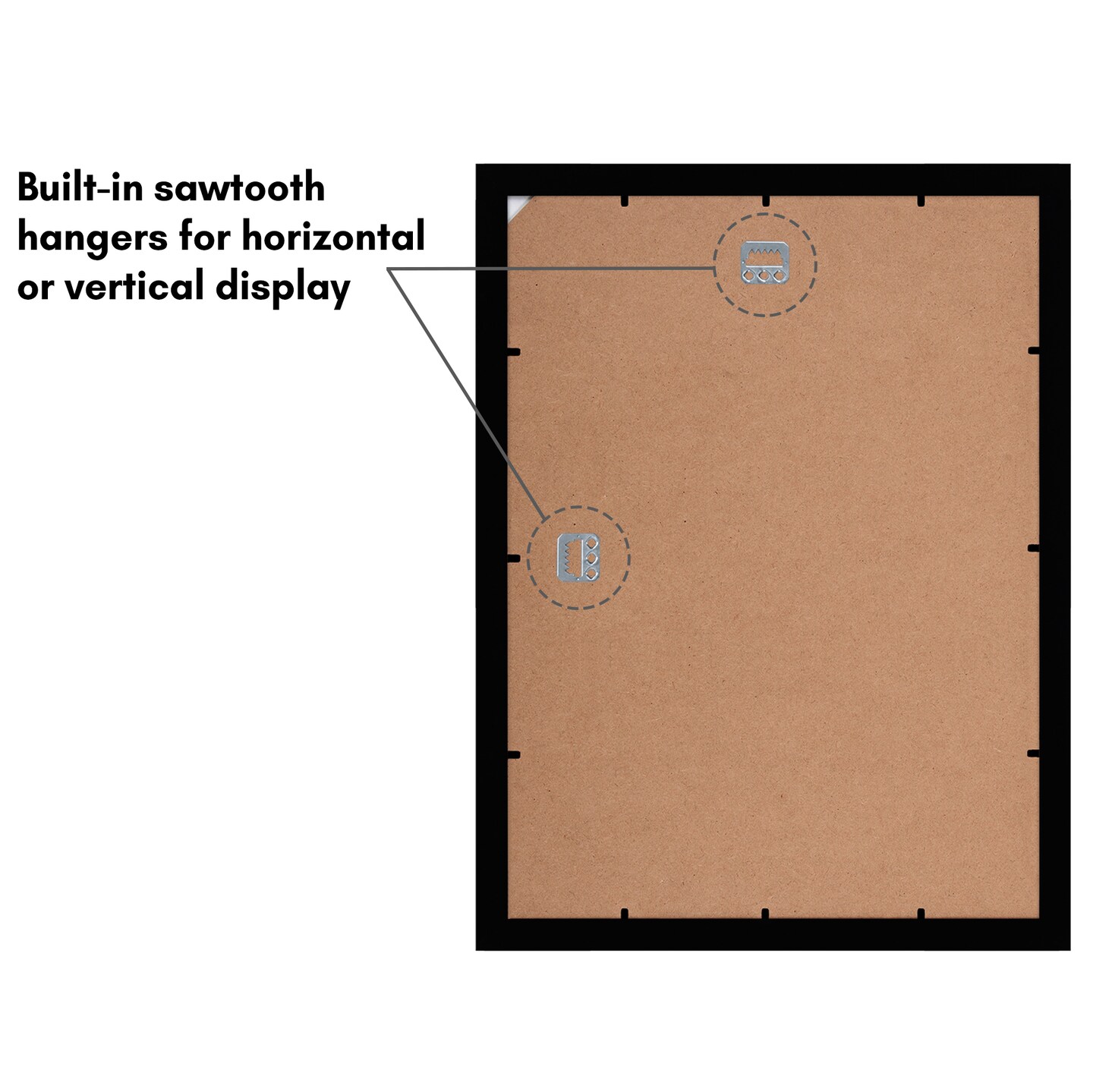 Americanflat Picture Frame with Mat - Photo Frame for Wall Display - Shatter Resistant Glass - Adjustable Hanging Hardware - Includes Easel