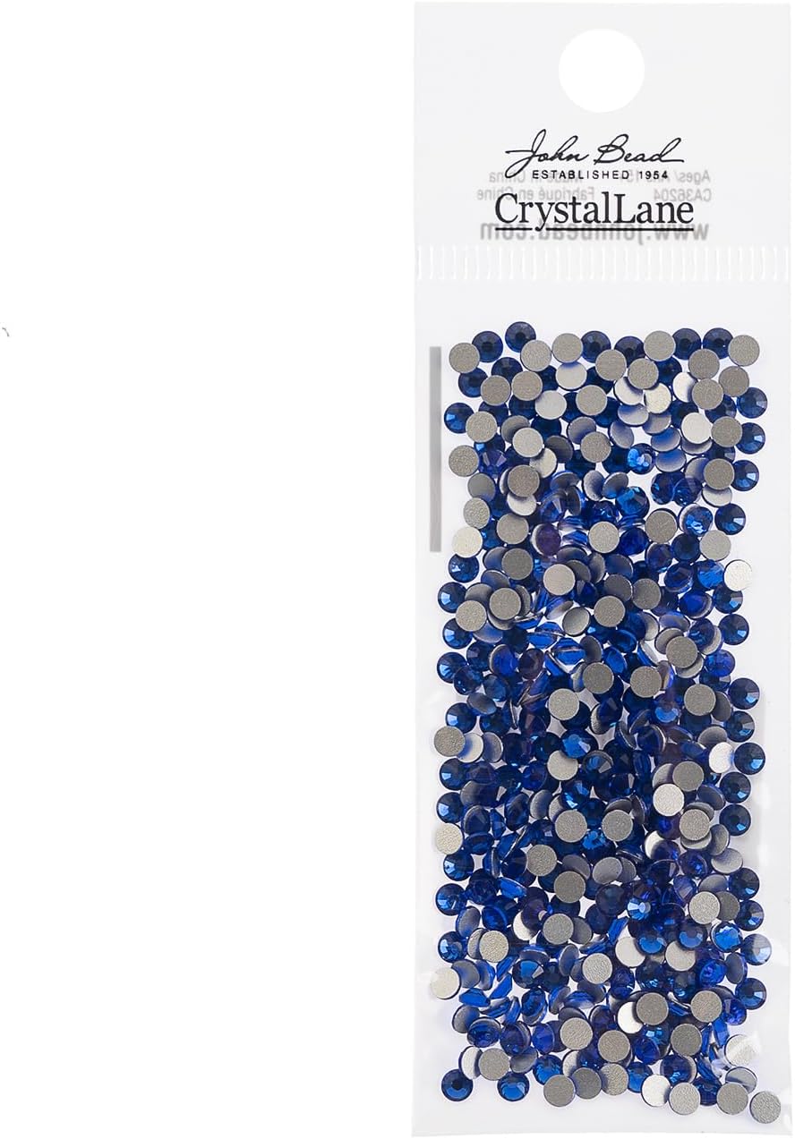 Crystal Lane DIY SS12 Glass Flatback Rhinestones, 432pcs