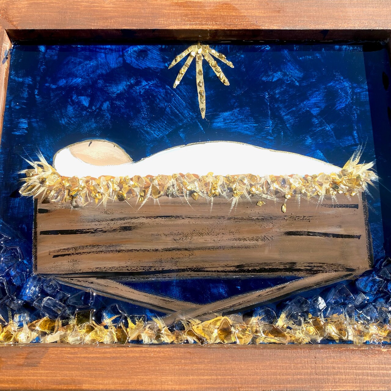 Acrylic Painting and Glass Art - O Holy Night