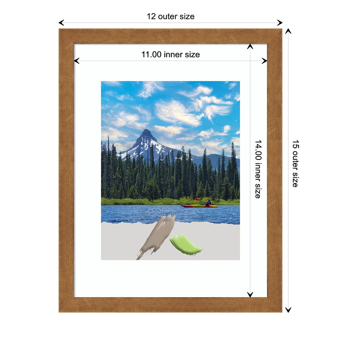 Carlisle Narrow Wood Picture Frame, Photo Frame, Art Frame