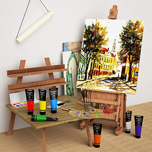 Acrylic Paint Titanium White Tubes(120ml, 4.1 oz) Non Toxic Non Fading,Rich Pigments for Painters, Adults &#x26; Kids, Ideal for Canvas Wood Clay Fabric Ceramic Craft Supplies (Titanium White)