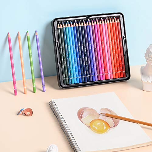 48 Premium Colored Pencils for Adult Coloring,Artist Soft Series Lead Cores with Vibrant Colors,Professional Oil Based Colored Pencils,Coloring Pencils for Adults and Kids,Drawing Pencils,Art Pencils