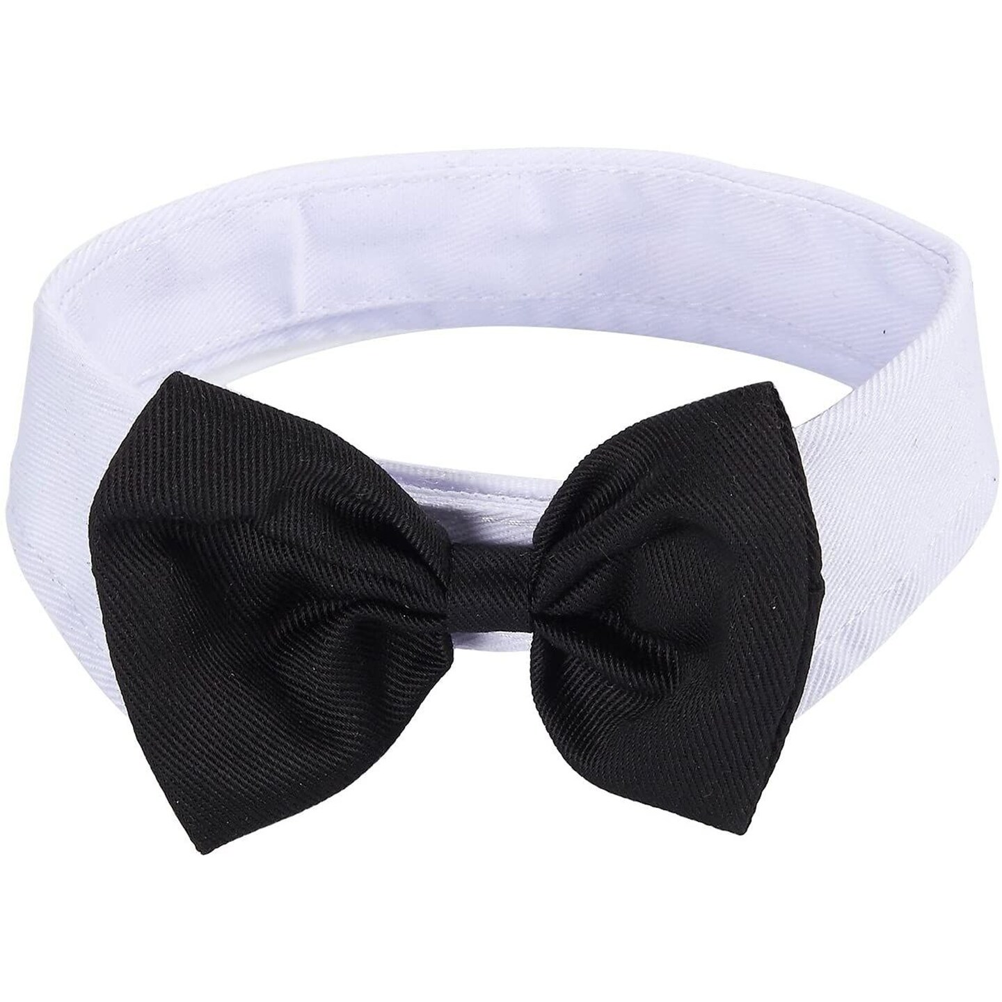 Formal Tuxedo Pet Bow Tie for Small to Medium Sized Dogs, Cats (15 In Girth)