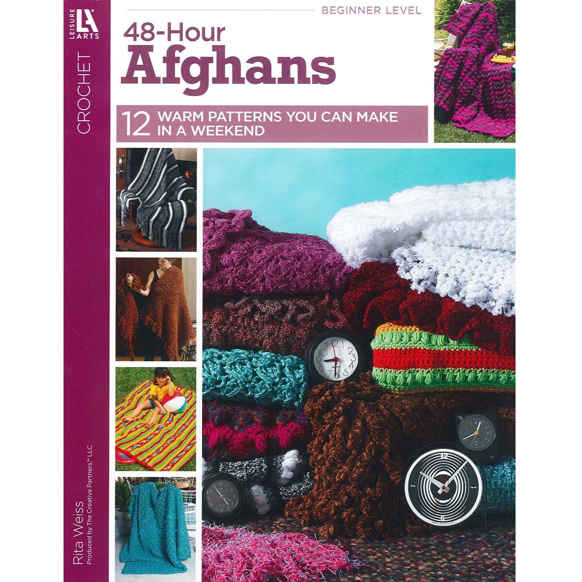 Leisure Arts Crochet 48-Hour Afghans-12 Beautiful Designs Easy Enough to be Completed in only 48 Hours