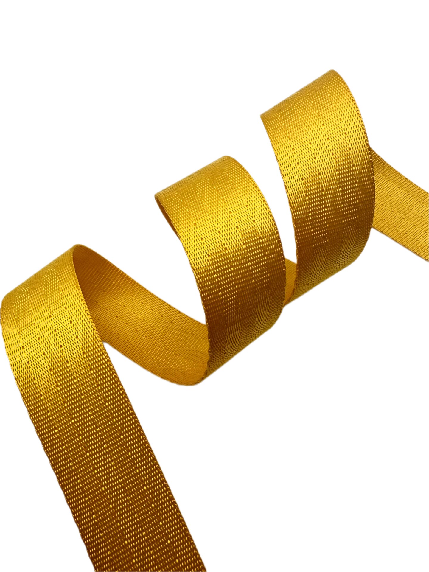 Yellow Gold 1&#x201D; Seatbelt Webbing (by the yard)