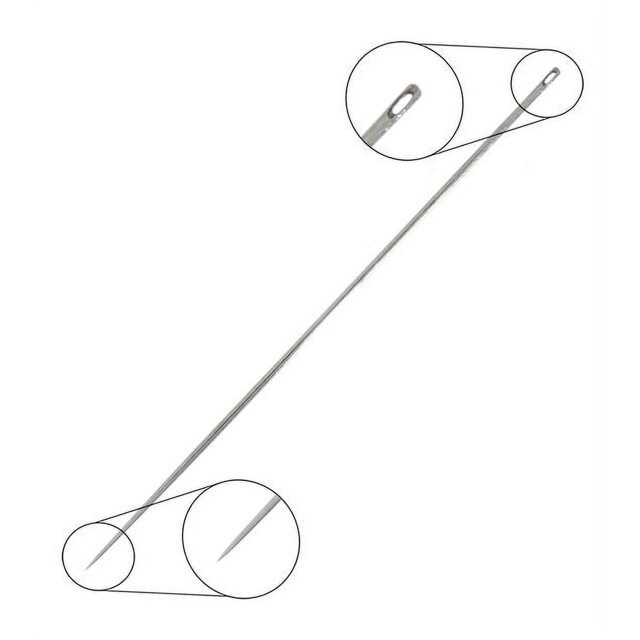 Tulip Sewline #8 Japanese Milliners Beading Needles Straw, 6pcs