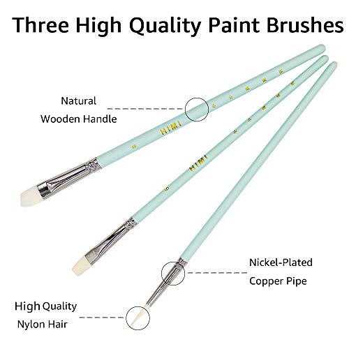 Gouache Paint Set, 24 Colors x 30ml/1oz with 3 Brushes & a Palette, Unique Jelly Cup Design, Non-Toxic, Guache Paint for Canvas Watercolor Paper - Perfect for Beginners, Students, Artists(Green)