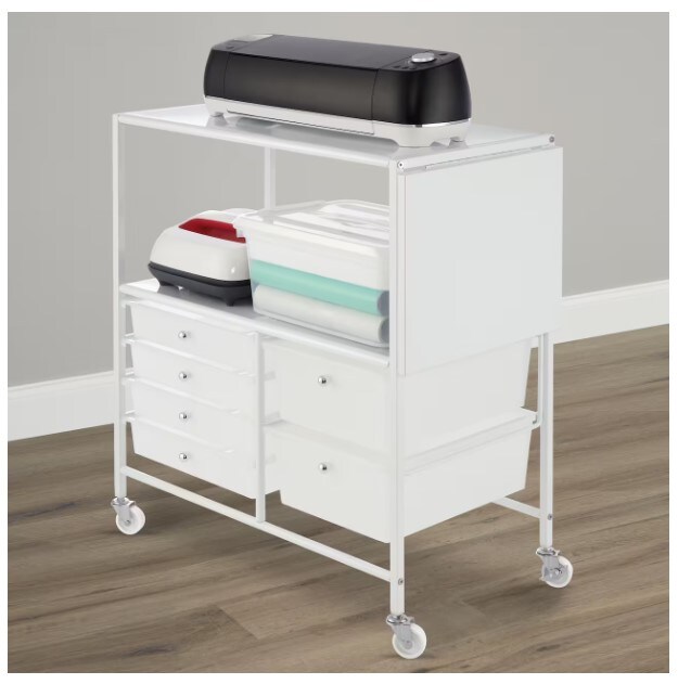 Essex Rolling Utility Cart, Multifuction Caddy Cart for Home and Office