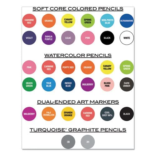 Premier Colored Pencils, Soft Core, 24 Pack