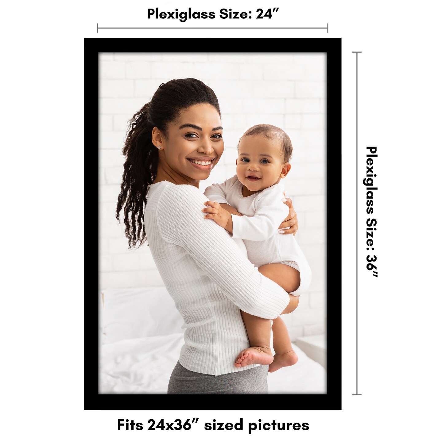 Americanflat Wall Hanging Poster Frame - Picture Frame For Vertical or Horizontal Photo Display