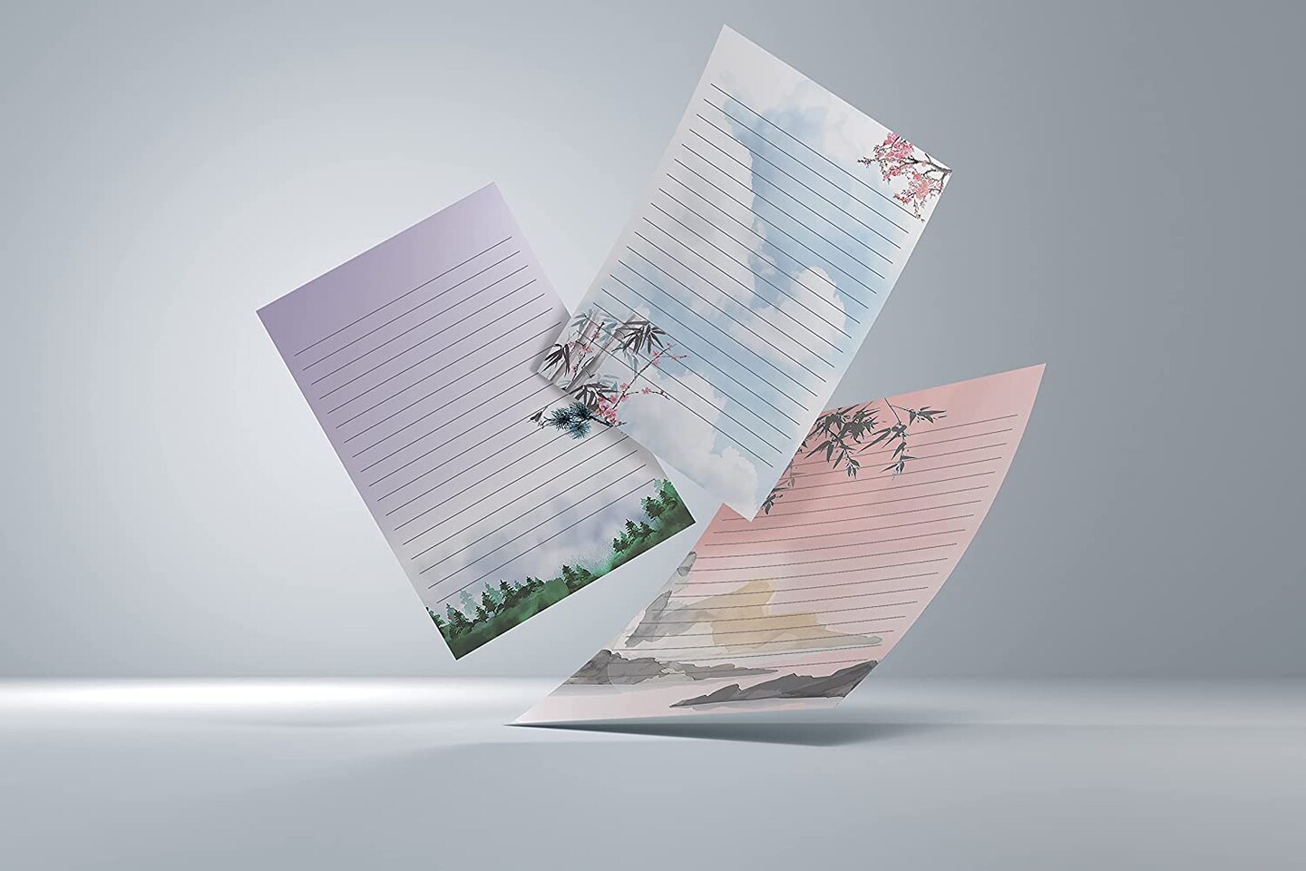 Kitcheniva Mini Japanese Stationery 50 Sheets &#x26; Envelopes