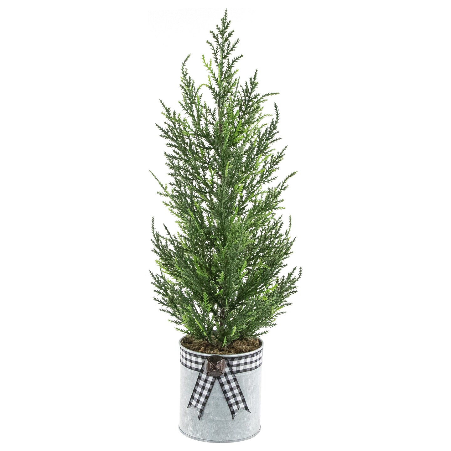 Northlight 18.5&#x22; Artificial Cypress Christmas Tree, Unlit