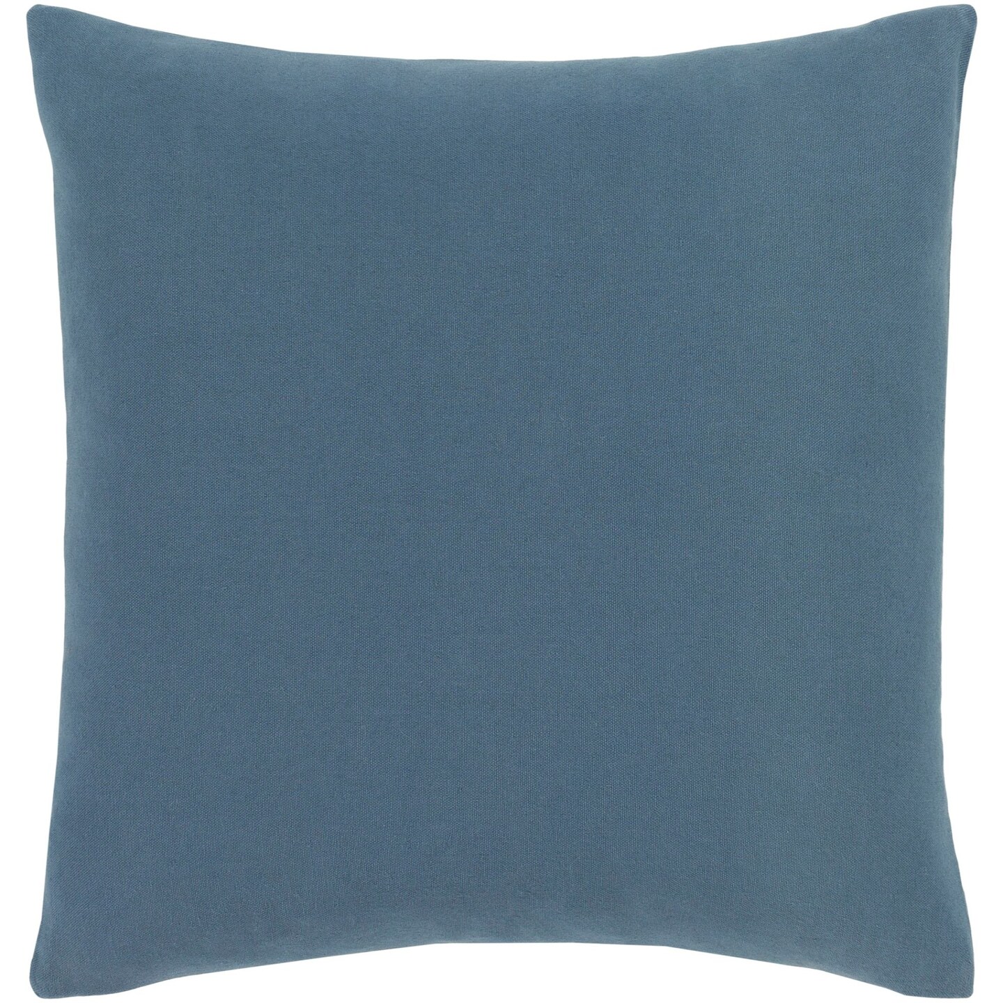 Tiwari Home 18&#x22; Teal and Snow White Screen Printed Square Throw Pillow - Poly Filled