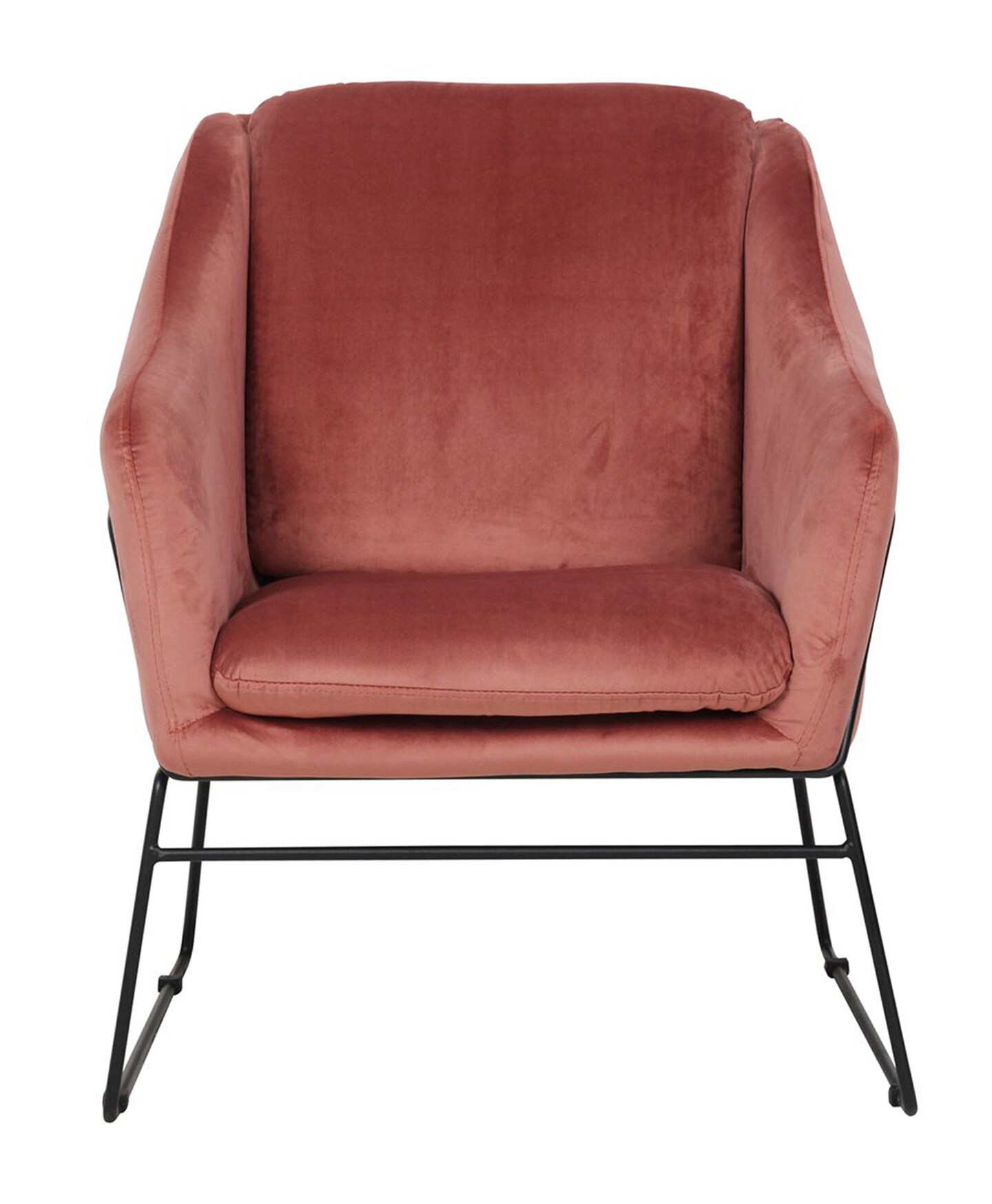 LeisureMod Harmony Velvet Accent Armchair