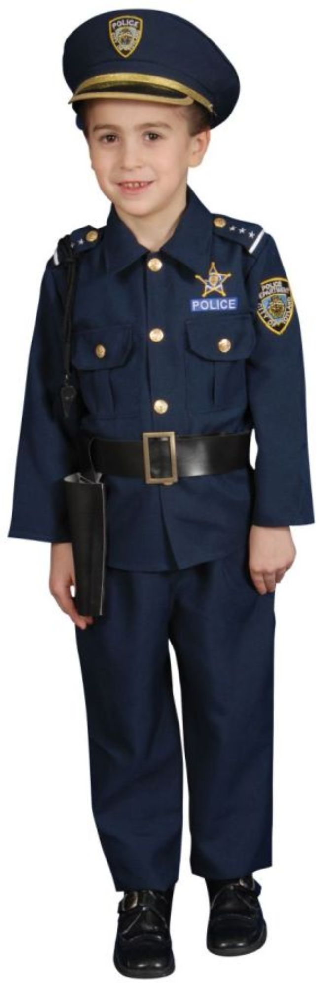 The Costume Center Blue and Gold Toddler Police Halloween Costume