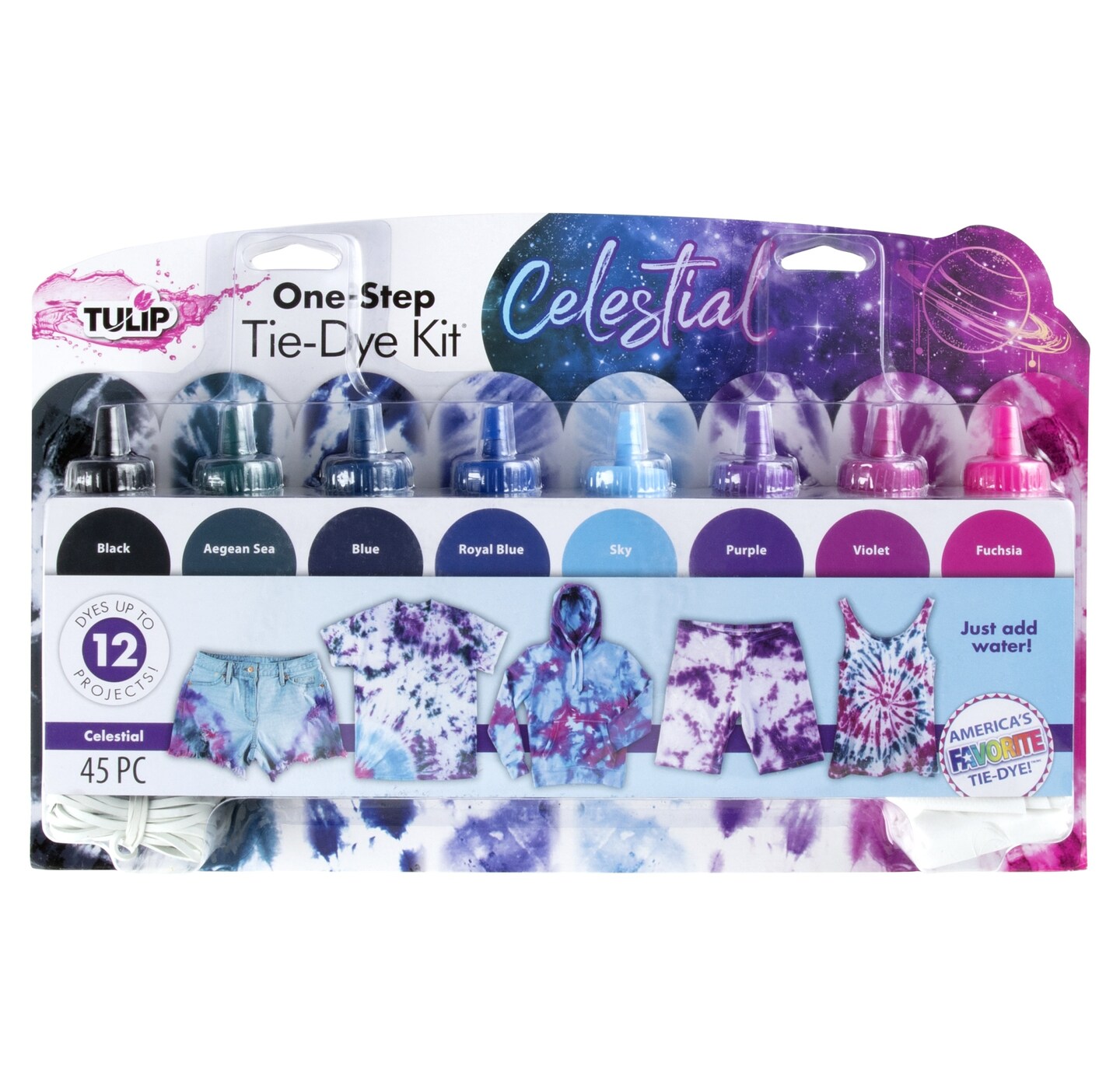 Tulip One-Step Tie-Dye Kit 8 Color Kit-Celestial