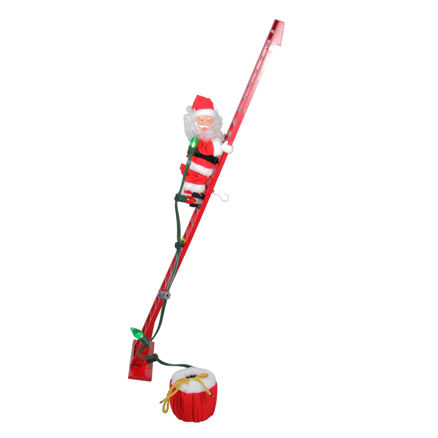 Mr. Christmas Mr Christmas Animated and Musical Climbing Santa with Light Strand