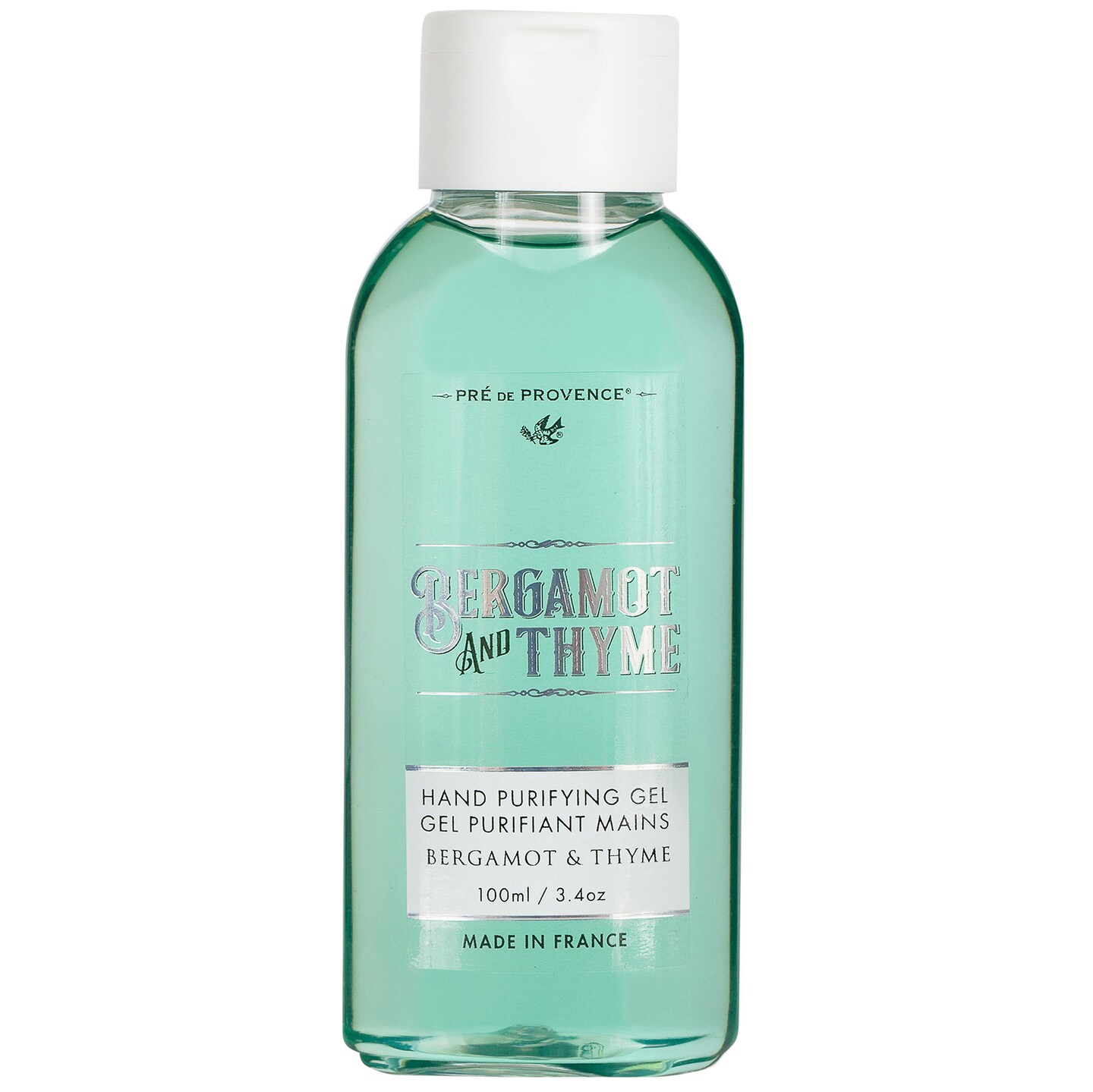 Contemporary Home Living 5.5&#x22; Green and White Bergamot and Thyme Hand Purifying Gel (Pack of 2)
