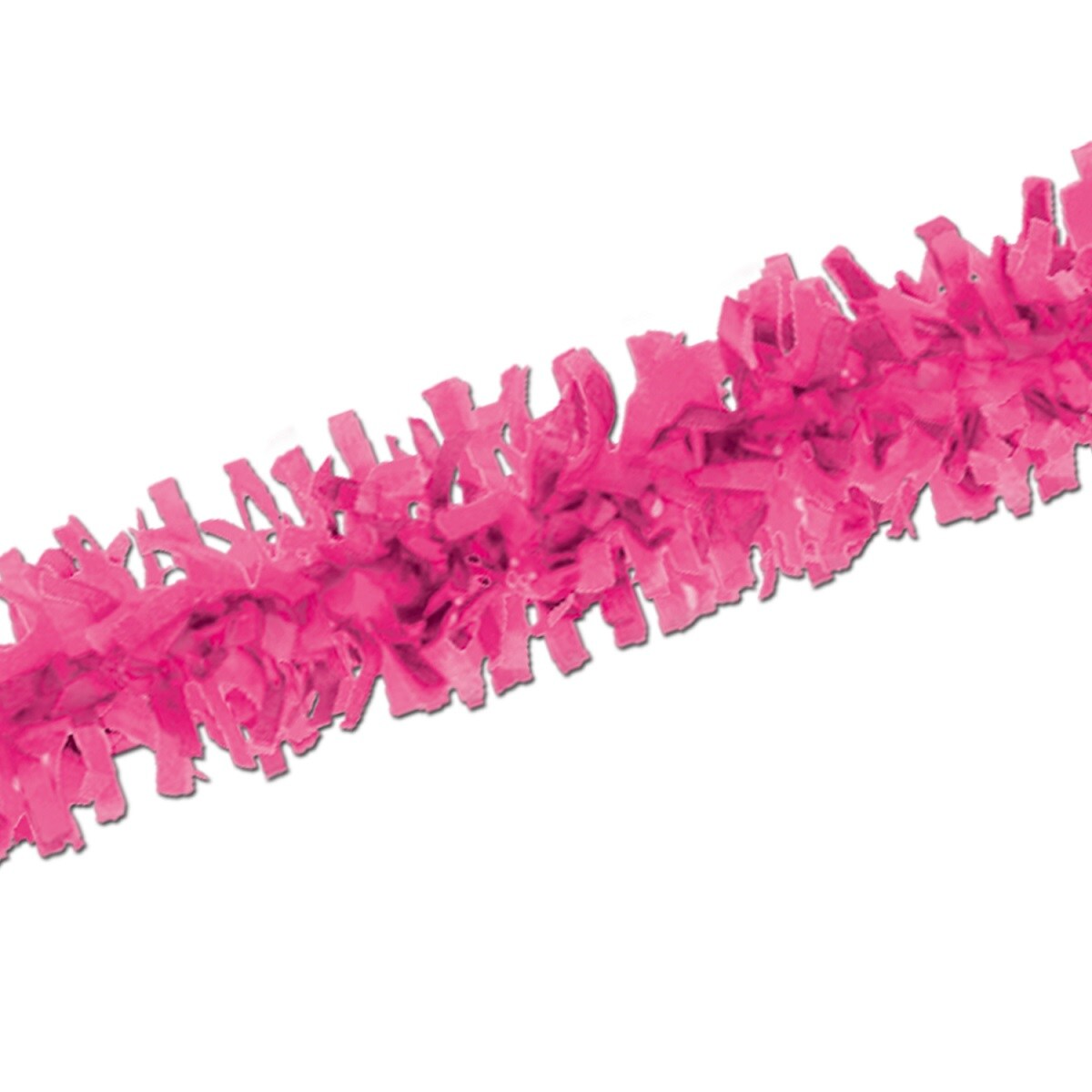 Beistle Club Pack of 24 Bright Pink Festive Tissue Festooning Decorations 25&#x27;