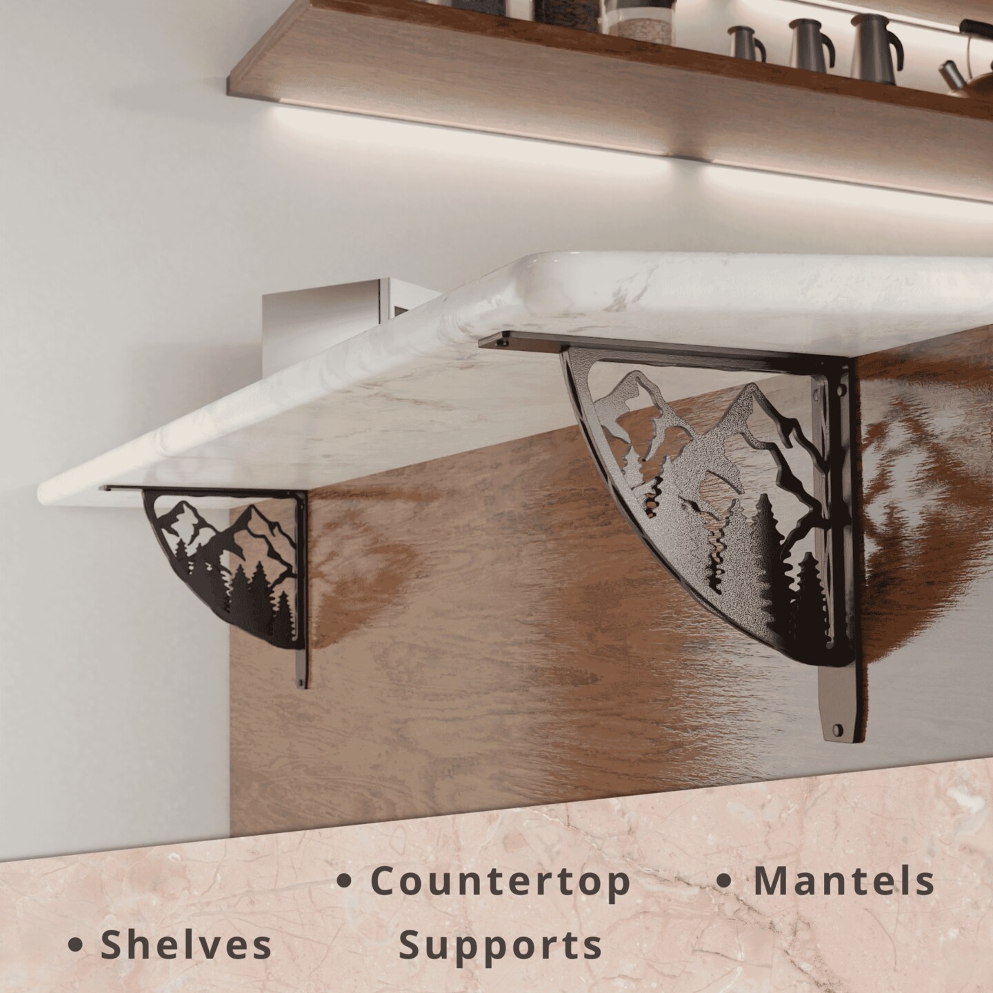 Starby Decorative Heavy Duty Steel Brackets