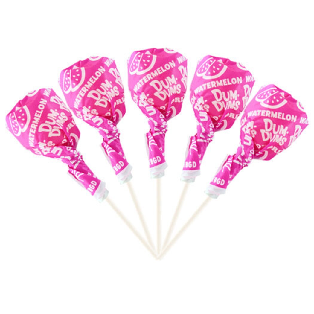 Pink Candy Watermelon Dum Dums Lollipops