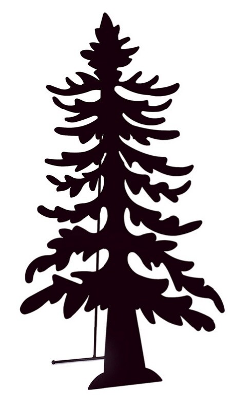 modern christmas tree silhouette