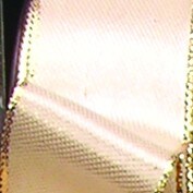 The Ribbon People Ivory and Gold Solid Woven Wired Craft Ribbon 0.75&#x22; x 54 Yards