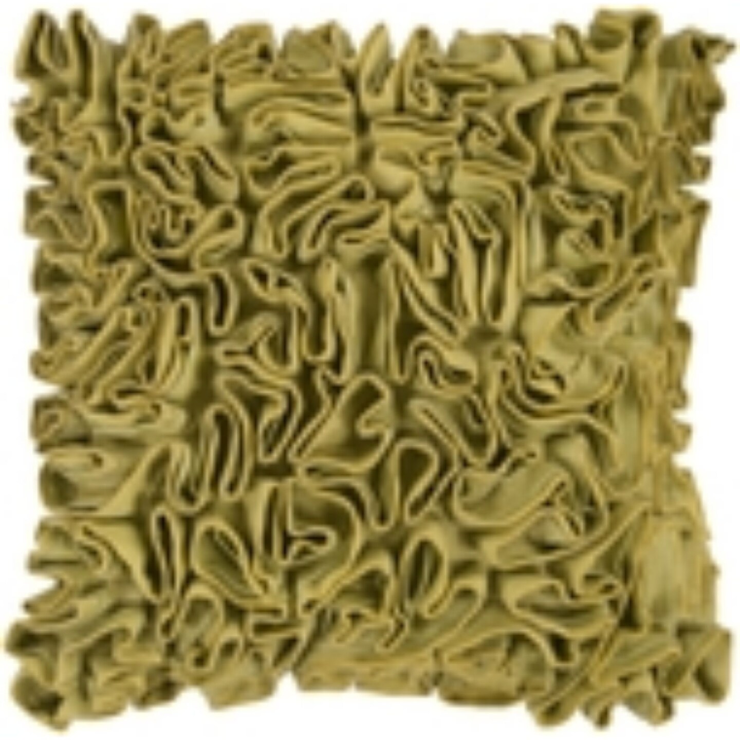 Tiwari Home 22&#x22; Bright Yellow Textured Square Throw Pillow Cover