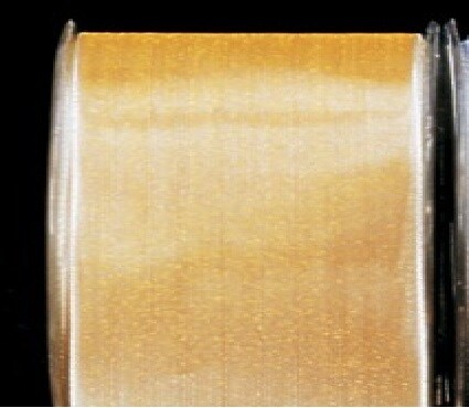 The Ribbon People Yellow and Silver Solid Wired Edge Craft Ribbon 2&#x22; x 50 Yards