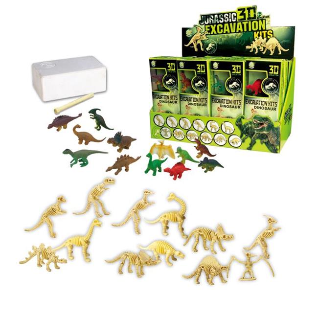 Dinosaur Skeleton Fossil Excavation Kit - Pack of 12