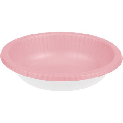 Party Central Club Pack of 200 Petal Pink Disposable Paper Party Banquet Dinner Bowls 20 oz