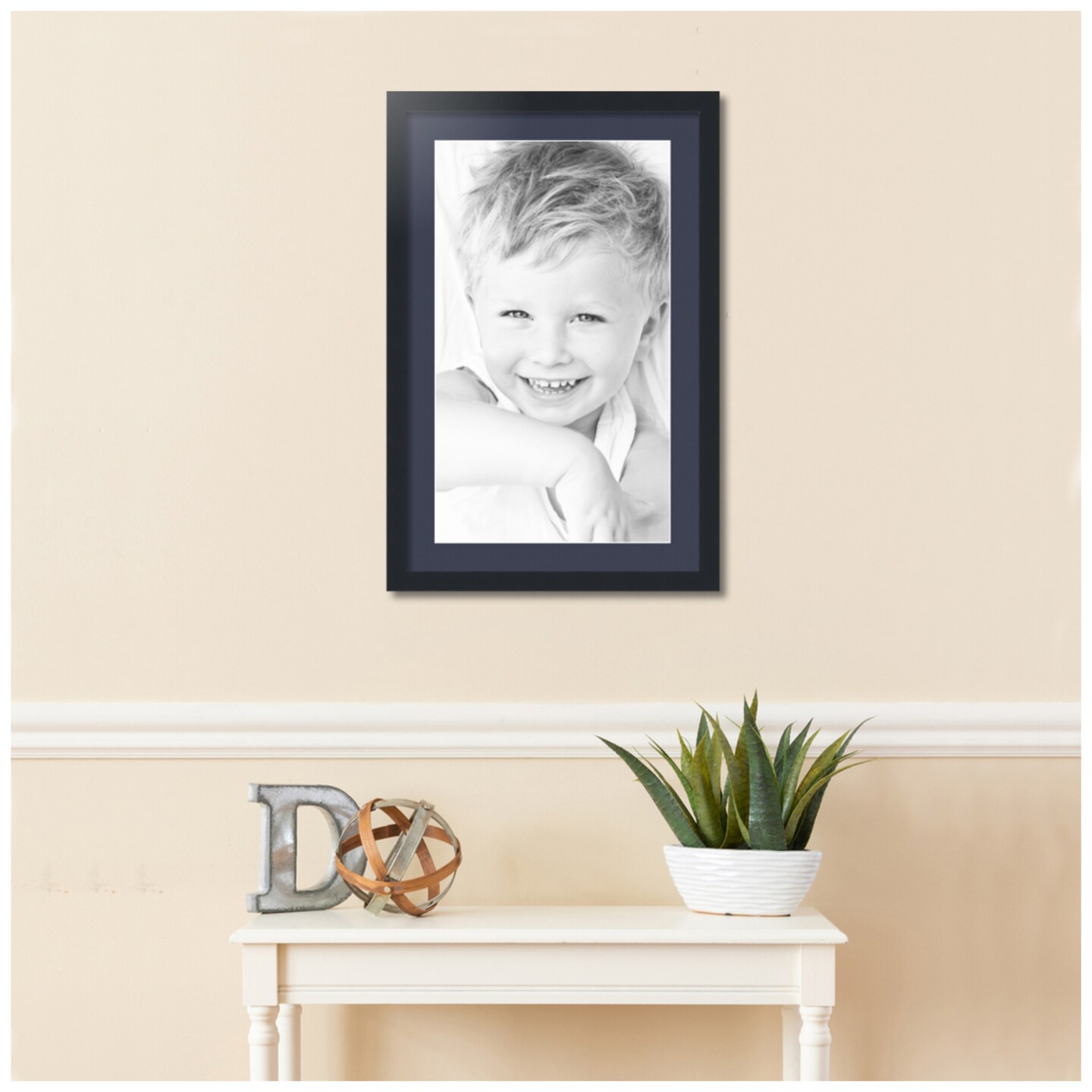 ArtToFrames 18x28" Matted Picture Frame with 14x24" Single Mat Photo Opening Framed in 1.25" Black and 2" Mat (FWM-3926-18x28)