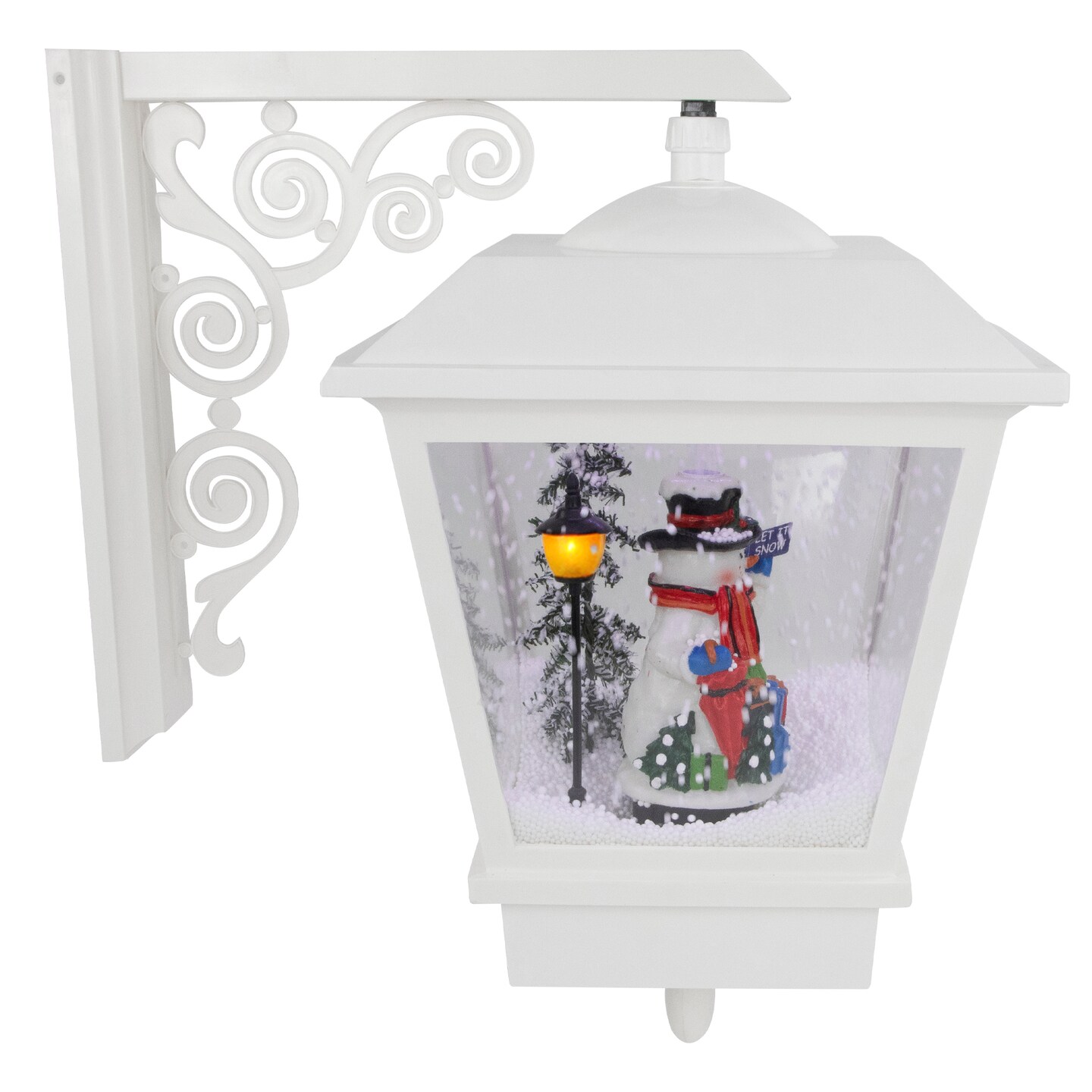 Northlight LED Lighted Musical Snowman Christmas Street Lamp Decoration - 17.75&#x22;