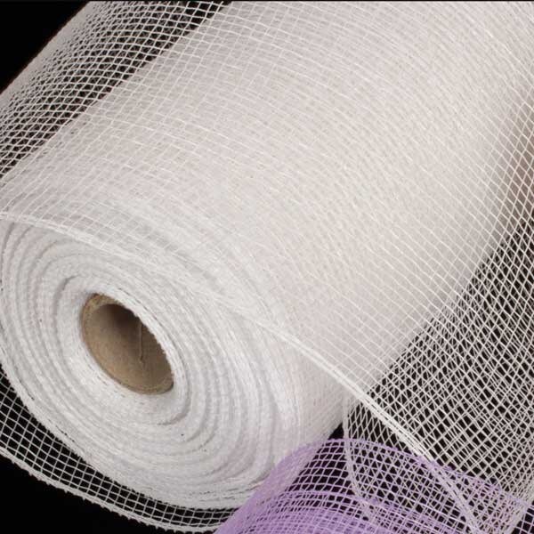 The Ribbon People White Decorating Mesh Craft Ribbon 6.5&#x22; x 120 Yards