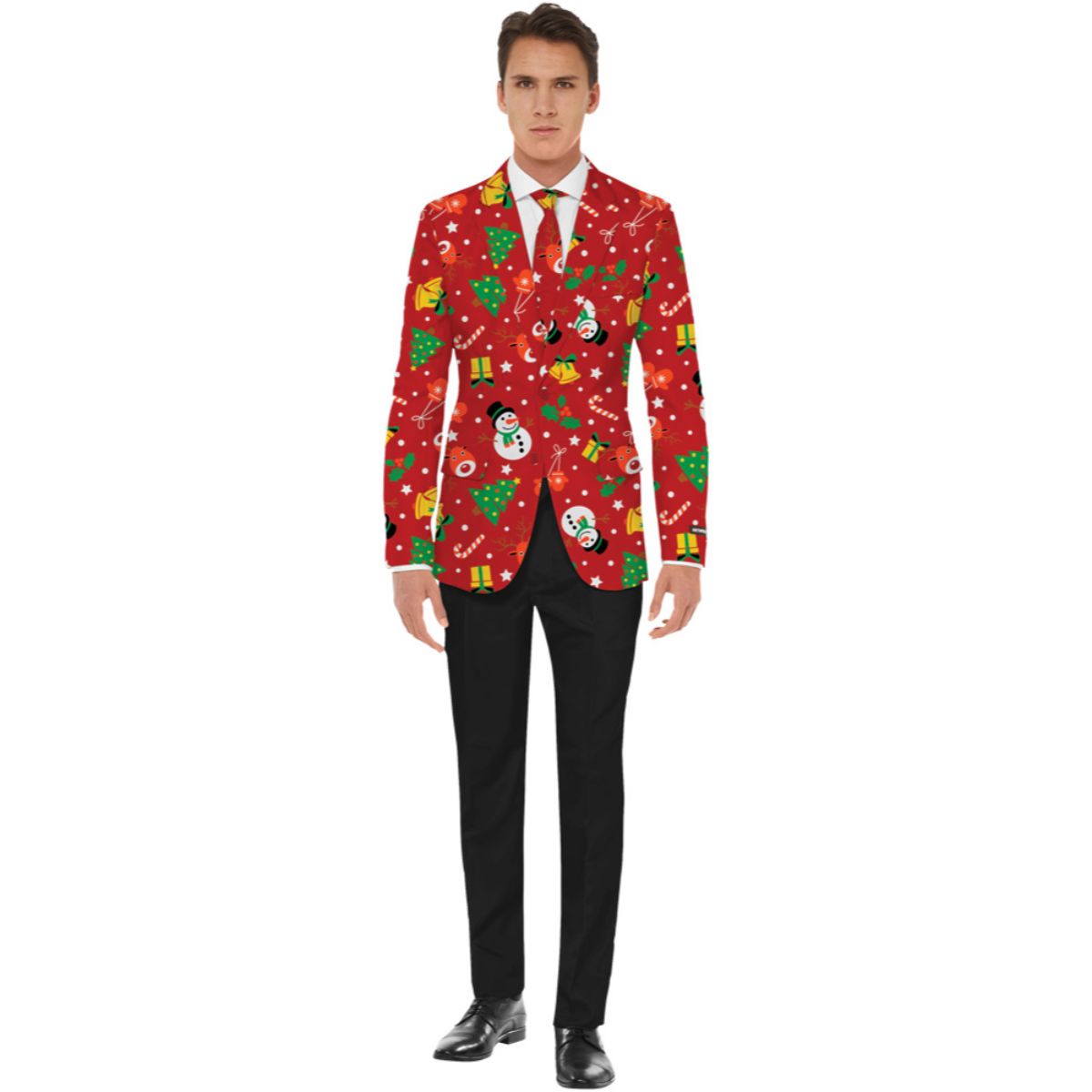 The Costume Center Red and Green Icons Men Adult Christmas Costume - Large,  Color: Red | Michaels