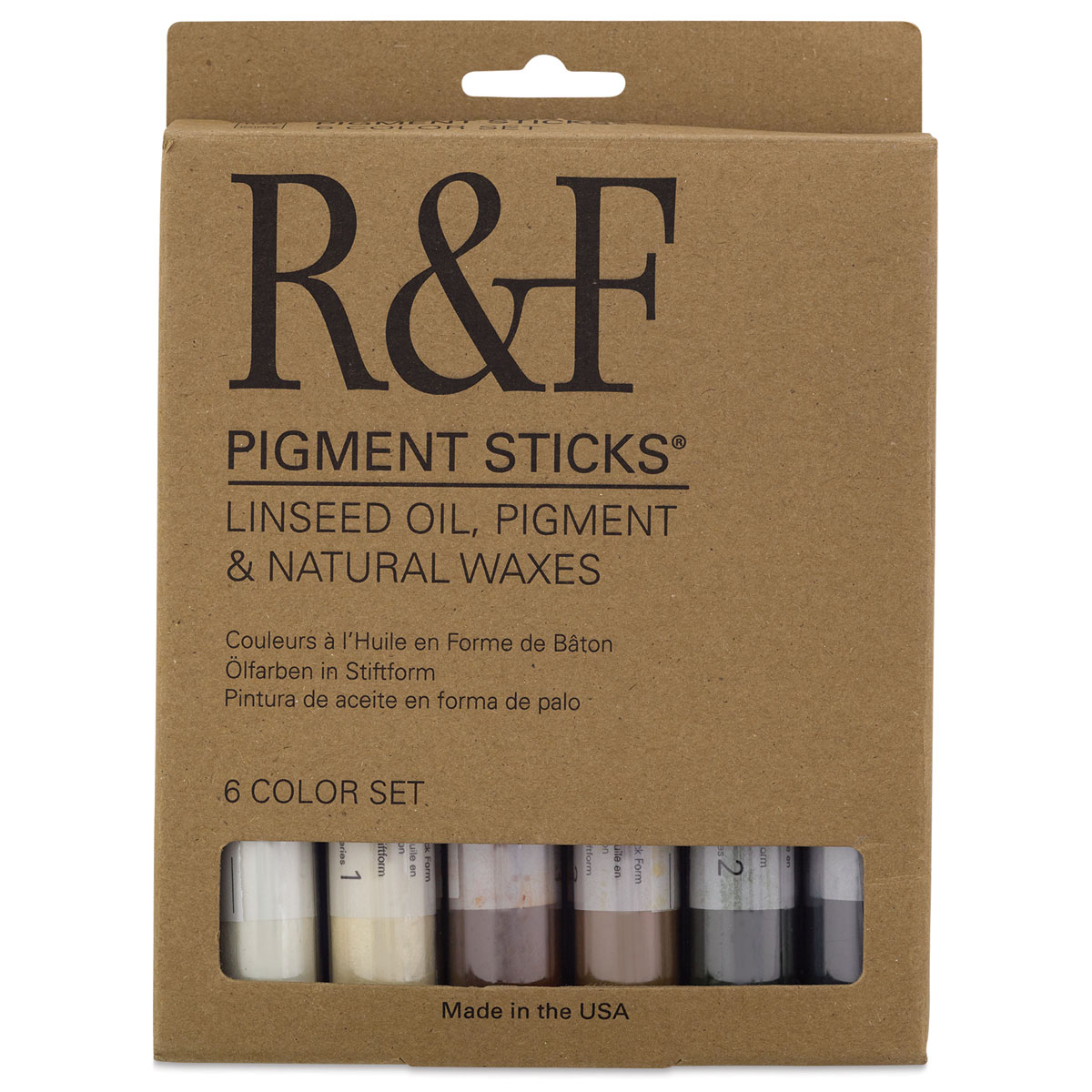 R&#x26;F Pigment Sticks - Earth Tones Set