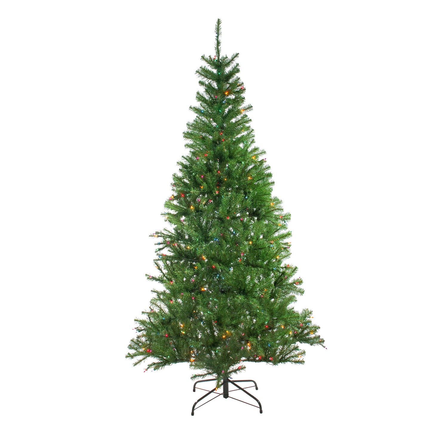 Northlight 7&#x27; Pre-Lit Medium Vail Spruce Artificial Christmas Tree - Multi Lights