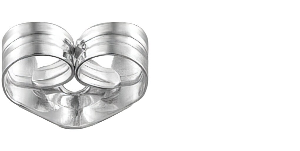 100 Sterling Silver Lightweight Friction Ear Nut 5.5mm