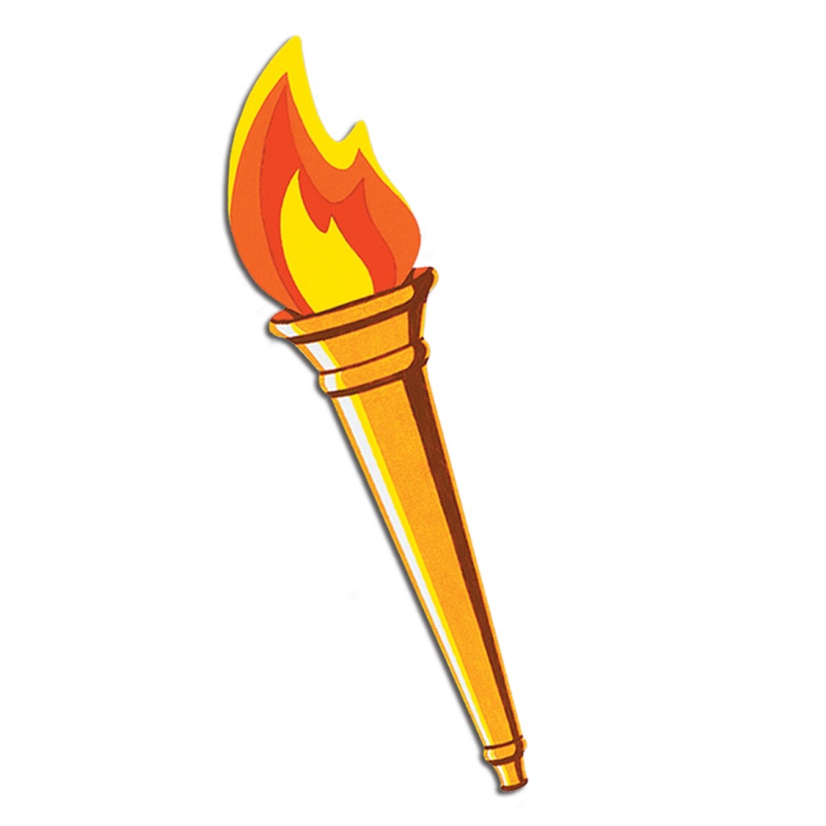 Party Central Club Pack of 24 Gold Medieval Torch Cutout Party Decorations 24&#x22;