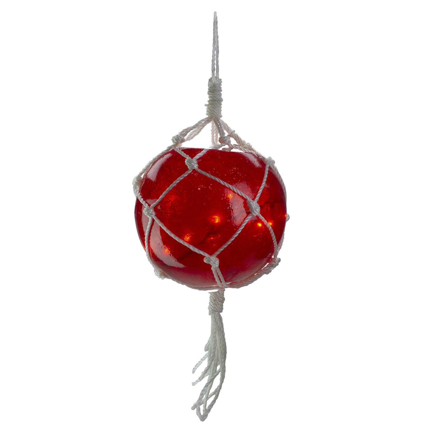 Barcana 20ct Red Roped Light Ball Outdoor Christmas Decoration 11.5&#x22;