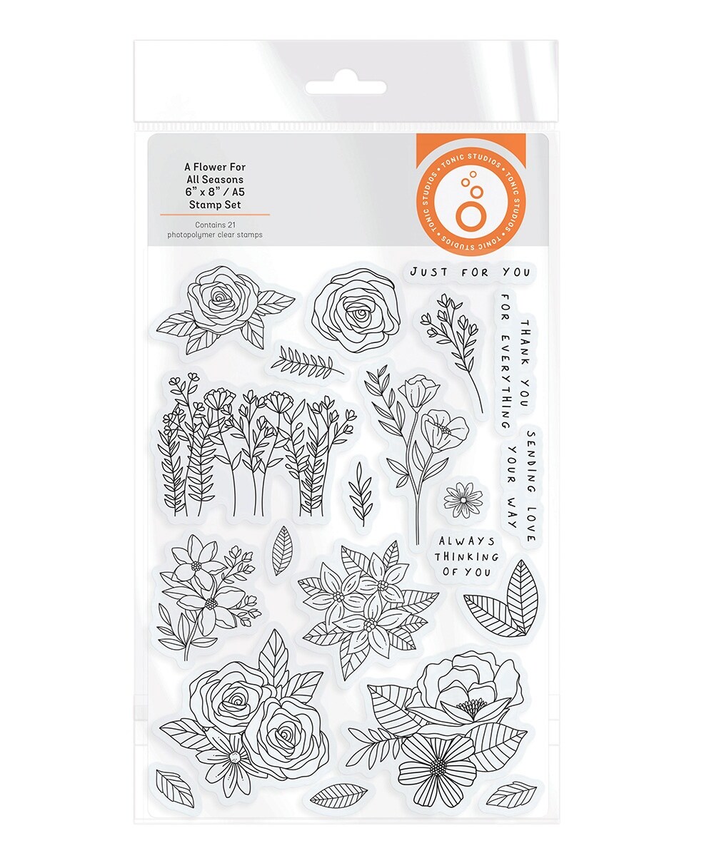 Tonic Studios Stamp Set-A Flower For All Seasons