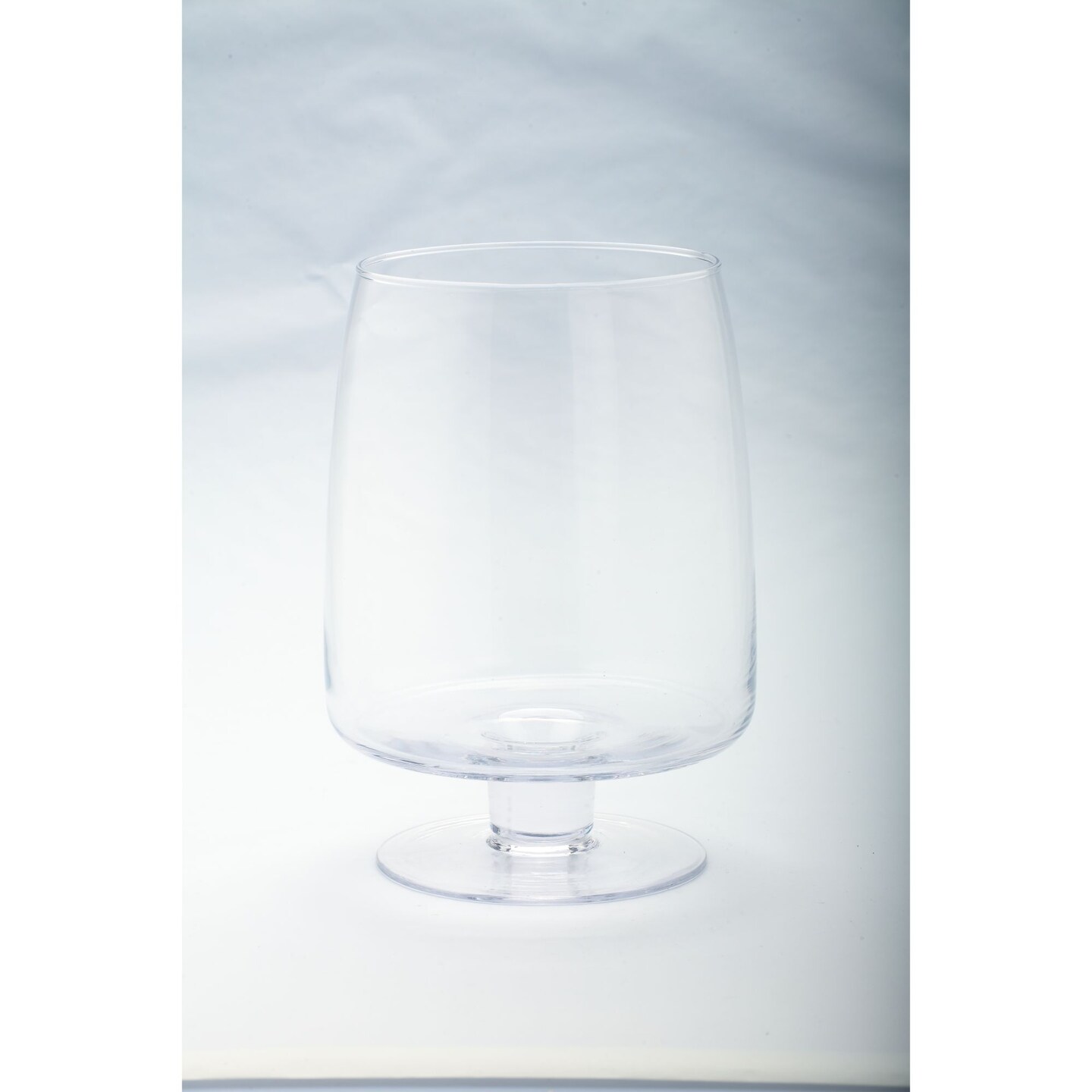 CC Home Furnishings 10" Clear Solid Hand Blown Glassware Candle Holder