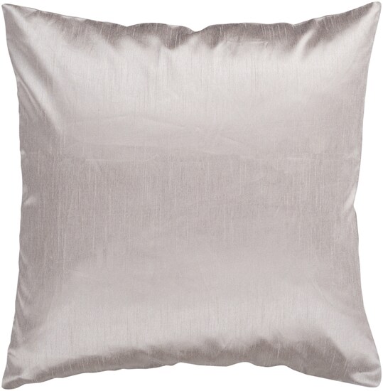 Tiwari Home 18&#x22; Solid Gray Sleek Square Throw Pillow Cover