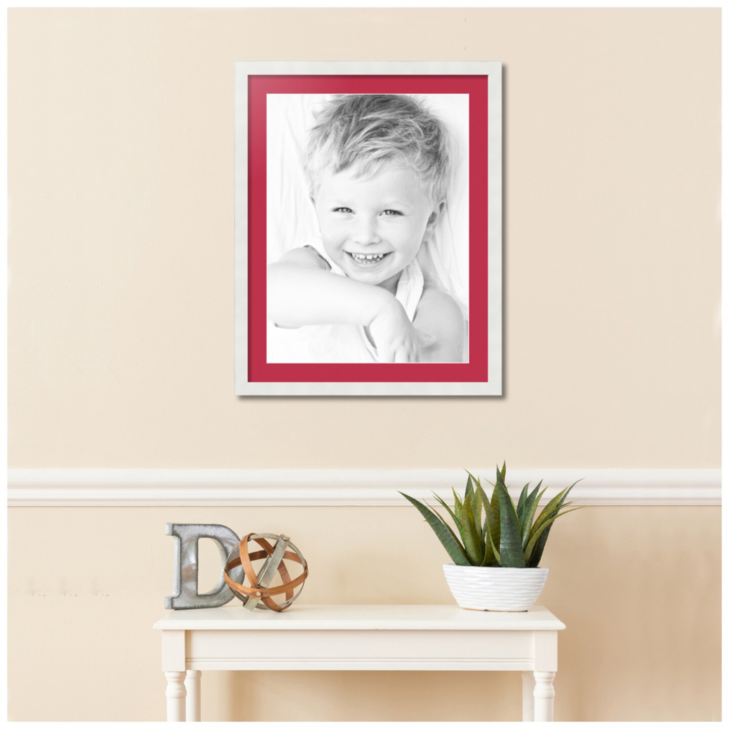 ArtToFrames 22x28" Matted Picture Frame with 18x24" Single Mat Photo Opening Framed in 1.25" White and 2" Mat (FWM-3966-22x28)