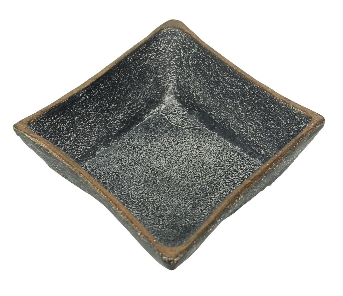 Contemporary Home Living 7" Black and Gold Handcrafted Poker Diamond Cast Iron Table Decoration